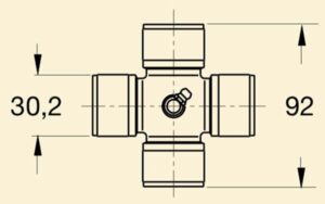 Крестовина кардана 6с 30,2x92