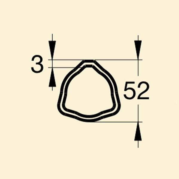 Труба 05 Е52х3 (0,6 пог.м)